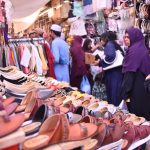 People shopping for Eid at Bohri Bazaar in the fasting month of Ramazan