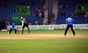A view of the semi-final cricket match between Karachi Whites and Sialkot during the National T20 Cup 2026