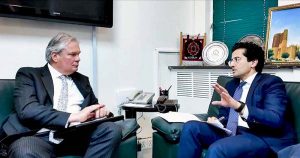 Federal Minister for Petroleum, Ali Pervaiz Malik called on by H.E. Robert Jan Siegert, Ambassador of the Netherlands to Pakistan.