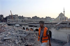 Data Darbar construction work is underway.