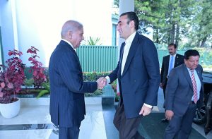 Chairman Pakistan People's Party Bilawal Bhutto Zardari calls on Prime Minister Muhammad Shehbaz Sharif.