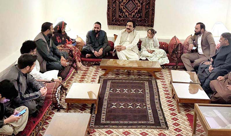 Leader of PML-N Balochistan, Jahangir Khan, along with youth representatives, meets Deputy Chairman Senate Syed Ali Khan Nasir