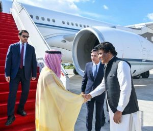 - Saudi Foreign Minister, Faisal Bin Farhan Al Saud, arrived in Islamabad on an official visit at the invitation of the Deputy Prime Minister and Foreign Minister Senator Mohammad Ishaq Dar. He was recieved by Additional Secretary Middle East Syed Ahmad Maroof at Nur Khan Airbase.