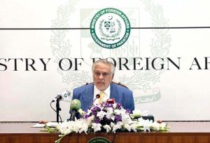 Deputy Prime Minister and Foreign Minister Senator Mohammad Ishaq Dar briefed the resident heads of diplomatic missions in Islamabad on recent developments in Pakistan - Afghanistan relations and the evolving situation in Iran and the wider Middle East at MoFA