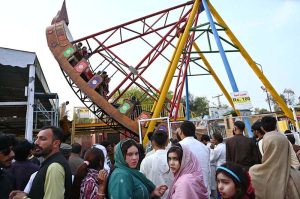 A large number of people visiting Model Mart to celebrate Eidul Fitr