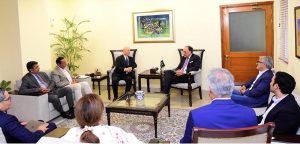 - Federal Minister for Finance and Revenue, Senator Muhammad Aurangzeb, holding a meeting with VEON Group CEO Mr. Kaan Terzioğlu and the Jazz leadership at the Finance Division.