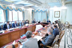 Prime Minister Muhammad Shehbaz Sharif chairs a review meeting on cashless economy.