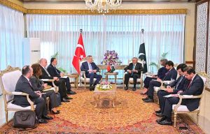 Deputy Prime Minister and Foreign Minister, Senator Mohammad Ishaq Dar, held a meeting with the Foreign Minister of the Republic of Türkiye, H.E. Hakan Fidan, at the Ministry of Foreign Affairs.