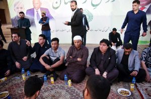 Sindh Governor Muhammad Nehal Hashmi addressing to the participants of Ronaq-e-Ramazan Iftari program started again at the Governor House.