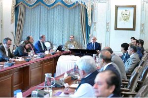Prime Minister Muhammad Shehbaz Sharif chairs a review meeting on the supply chain of Petroleum Products and Austerity Measures in wake of current regional situation