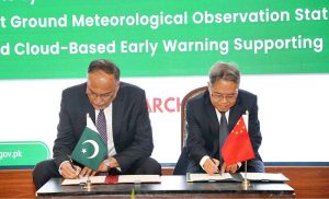Federal Minister for Planning, Ahsan Iqbal and Chinese Ambassador H.E Mr. Jiang Zaidong signing key CPEC agreements and climate cooperation initiatives at the Annual Awards Ceremony 2026