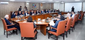 Federal Minister for Board of Investment, Qaiser Ahmed Sheikh chairs an important meeting with a high-level delegation of the Chinese company Aerospace Development Industry Investment Group Co.