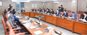 Federal Minister for Board of Investment, Qaiser Ahmed Sheikh chairs an important meeting with a high-level delegation of the Chinese company Aerospace Development Industry Investment Group Co.