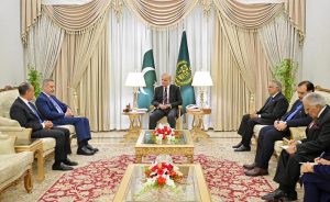 Foreign Minister of Türkiye H.E Hakan Fidan and Foreign Minister of Egypt H.E Dr. Badr Abdelatty called on Prime Minister Muhammad Shehbaz Sharif.