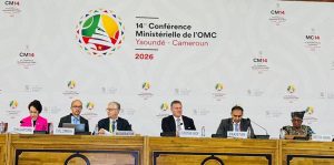 Minister of State for Railways & Finance, Bilal Azhar Kayani together with counterparts EU, Singapore & Colombia, co-host a session of Multiparty Interim Arrangement for Arbitration (MPIA) in 14th WTO Ministrial Conference in Youande.