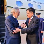 Deputy Prime Minister and Foreign Minister, Senator Mohammad Ishaq Dar, arrives in Beijing, China on a one-day official visit. Upon arrival, he is being received by Ambassador Yue Xiaoyong, and Pakistan’s Ambassador to China, Khalil Hashmi