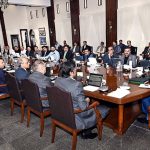Sindh Chief Minister Syed Murad Ali Shah presides over a cabinet meeting at CM House