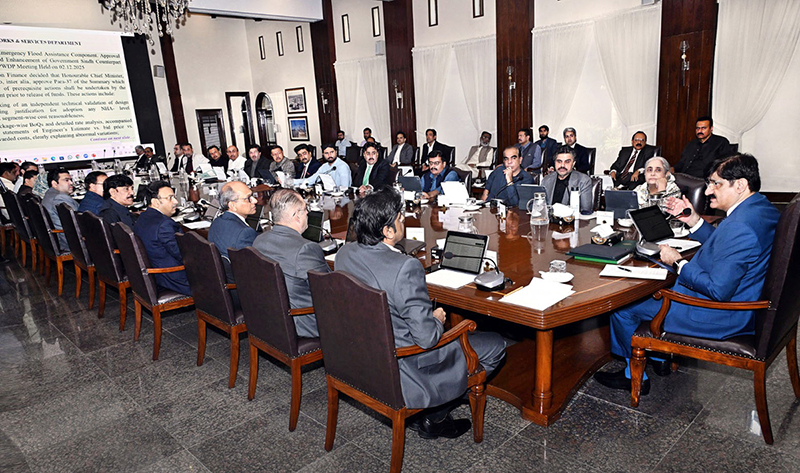 Sindh Chief Minister Syed Murad Ali Shah presides over a cabinet meeting at CM House