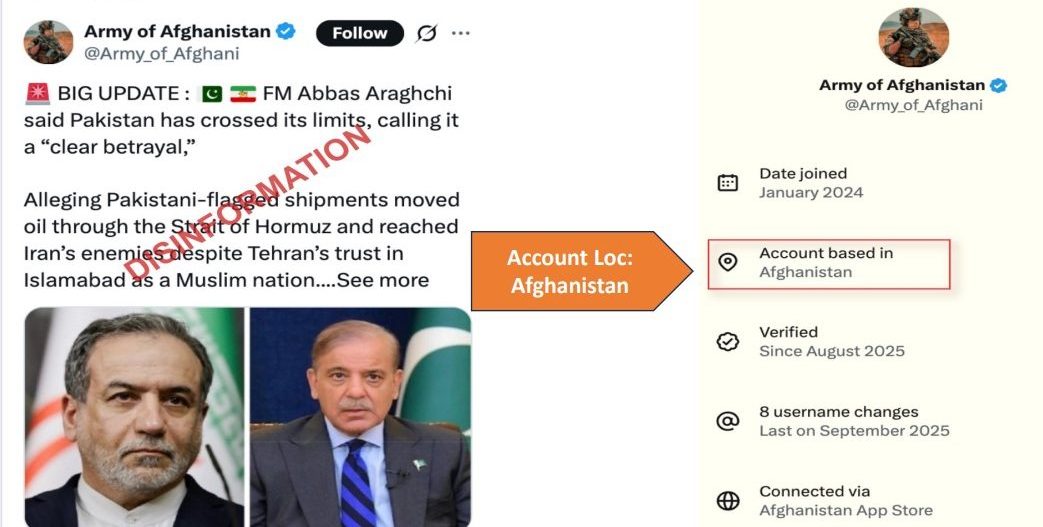 Disinfo campaign busted: Indian-Afghan operators fake Iranian IDs to target Pakistan