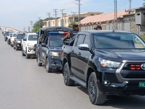 Rawalpindi Police hold flag march; over 9,000 personnel secure Juma-tul-Wida, Youm-e-Quds