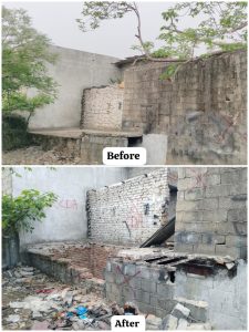 CDA begins operation to clear from park land near G-7 Khadda Market