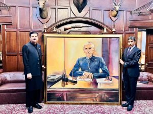 Renowned artist Naveed Shabir calls on Governor Kundi