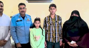 IGP Rizvi visits family of martyred SI Haider Shah, distributes Eid gifts