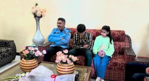 IGP Rizvi visits family of martyred SI Haider Shah, distributes Eid gifts