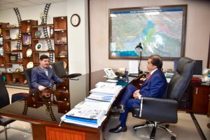 Hanif Abbasi meets newly appointed IG Railways Police