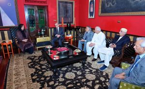 PM visits Sherry Rehman’s residence in Karachi to offer condolences on daughter’s passing