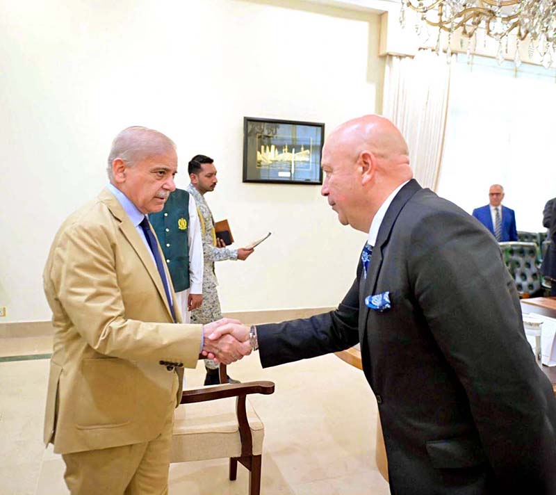 Group CEO of multinational telecommunication and digital services company VEON Kaan Terzioglu called on Prime Minister Muhammad Shehbaz Sharif