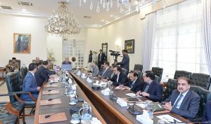 A delegation of service Long March Tyres Private Limited calls on Prime Minister Muhammad Shehbaz Sharif.