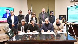 Chairman Prime Minister youth Programme Rana Mashood Ahmed Khan witnessed the MOU signing ceremony to launch ACT Al