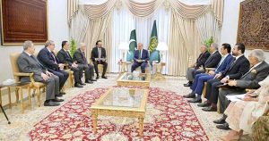 A delegation of the Constitutional Court of the Republic of Turkiye led by President of the Constitutional Court H.E. Kadir Özkaya called on Prime Minister Muhammad Shehbaz Sharif.