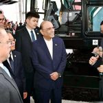 President Asif Ali Zardari being briefed on machinery, equipment and production capacity during his visit to SANY Heavy Industry Co., Ltd