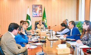 Federal Minister for Railways Muhammad Hanif Abbasi chairing a high-level meeting on the restoration of out-of-service coaches, directing authorities to expedite repairs and ensure their early deployment in operations