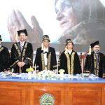 Federal Minister for Education and Professional Training Dr. Khalid Maqbool Siddiqui attending convocation ceremony at Islamabad Model College for Girls (PG)