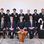 Hon'ble Chief Justice of Pakistan in a group photograph with a delegation of 24 Senior Civil Judges from Khyber Pakhtunkhwa, who are under training at the Federal Judicial Academy Pakistan under Professional Exchange Program