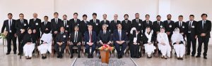 Hon'ble Chief Justice of Pakistan in a group photograph with a delegation of 24 Senior Civil Judges from Khyber Pakhtunkhwa, who are under training at the Federal Judicial Academy Pakistan under Professional Exchange Program