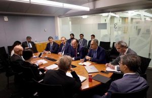 Federal Minister for Finance and Revenue, Senator Muhammad Aurangzeb, held a productive meeting with Ms. Zou Jiayi, President of the Asian Infrastructure Investment Bank (AIIB), on the sidelines of the World Bank-IMF Spring Meetings