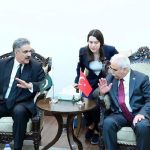 Hon'ble Chief Justice of Pakistan, Mr. Justice Yahya Afridi in a photo with Hon'ble Mr. Kadir Özkaya, President Constitutional Court of the Republic of Türkiye at the Supreme Court of Pakistan