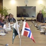 Federal Minister for Climate Change and Environmental Coordination, Dr. Musadik Malik meeting with Norwegian Ambassador to Pakistan H.E. Per Albert Ilsaas