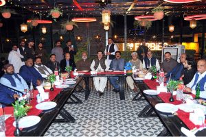 Local leadership of the Pakistan Peoples Party (PPP) hosted a reception in honor of Faisal Karim Kundi, Governor Khyber Pakhtunkhwa, at a local hotel on Saturday night.