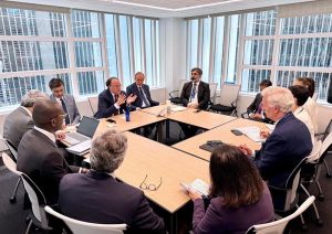 Federal Minister for Finance and Revenue, Senator Muhammad Aurangzeb, held a constructive meeting with representatives of S&P Global Ratings on the sidelines of the World Bank-IMF Spring Meetings