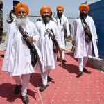 Thousands of Indian Sikh pilgrims (yatrees) arrive at Wagah Border to attend the Vaisakhi Mela and celebrate the 327th birth anniversary of the Khalsa