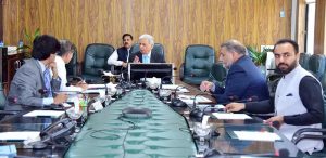 Federal Minister for National Food Security and Research, Rana Tanveer Hussain, in a meeting with Chairman PARC, Dr. Syed Murtaza Hassan Andrabi, discussing initiatives for strengthening Pakistan's seed sector and promoting the commercialization of agricultural research.