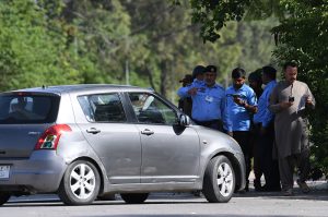 The Islamabad police ensure the road diversion plans after the Islamabad Capital Territory's administration announced suspension of public and heavy transport in the city till further orders