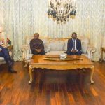 Chairman Senate, Syed Yousuf Raza Gillani in a meeting with the high commissioner of Rwanda to Pakistan, Fatou Harerimana