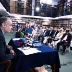 Consul General of the Islamic Republic of Iran, Akbar Eissa Zadeh, addresses a session on “Iran at the Crossroads of War in the Middle East” at the Pakistan Institute of International Affairs (PIIA)