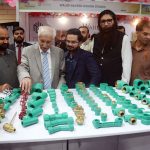 Federal Minister for Board of Investment Qaiser Ahmed Sheikh visiting Gujranwala Expo 2026 at Expo Centre